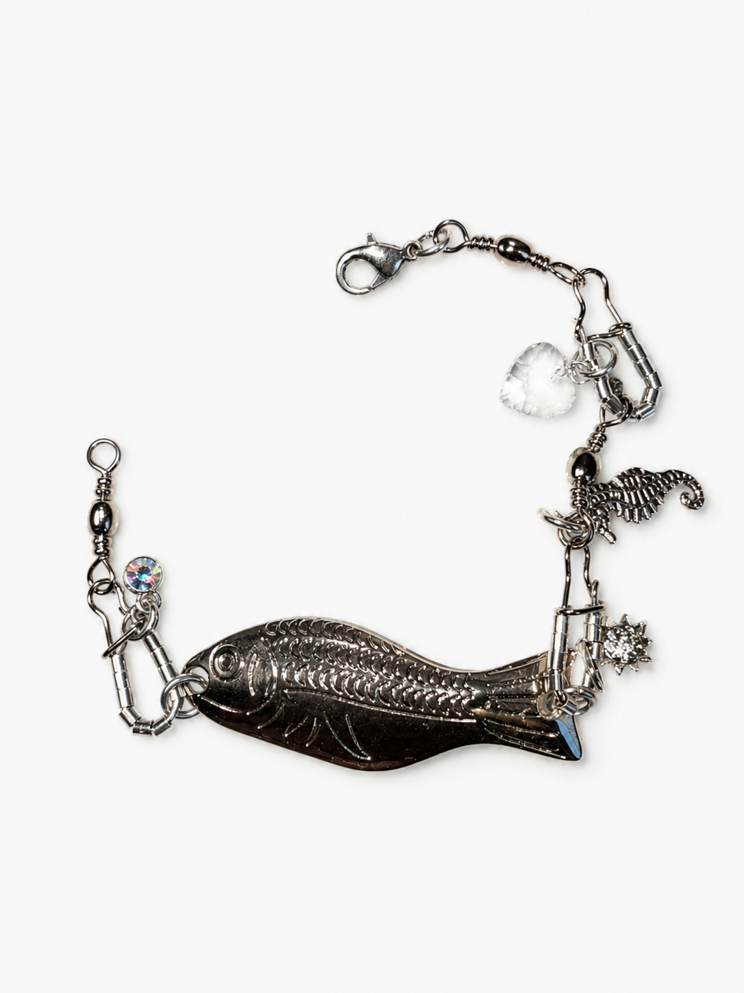 Silver-toned Charm Tenny